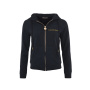 High quality sweatshirt-jacket with hood "JUCHHEIM" BLACK (size L/XL)