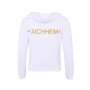 High quality sweatshirt-jacket with hood "JUCHHEIM" WHITE (size L/XL)