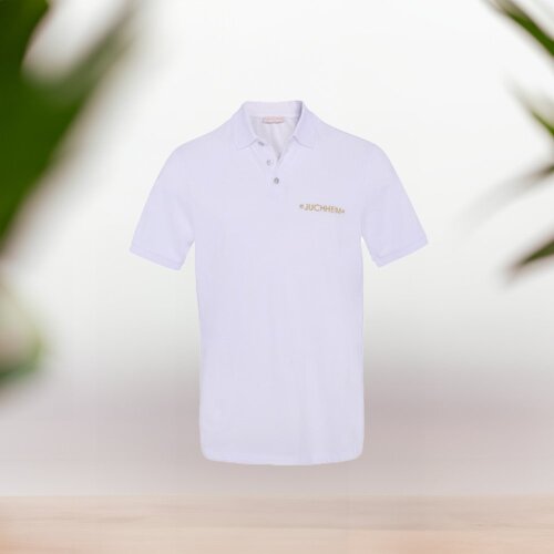 Hochwertiges Polo-Shirt "JUCHHEIM" WEIẞ (Größe: S/M)