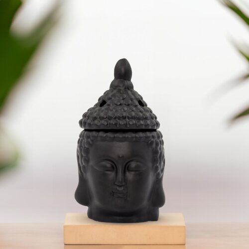 Duftstövchen/Aromalampe Buddha anthrazit