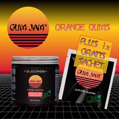 GUM JAM Orange Gummies - Biologisch aktive Multi-Vitamine