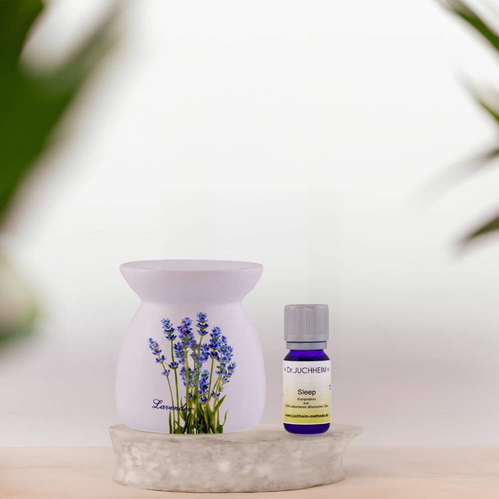 1x Duftstövchen/Aromalampe Lavendel & 1x Sleep Öl